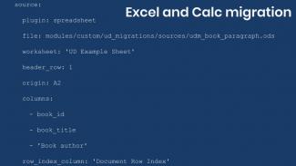 Example configuration for Microsoft Excel and LibreOffice Calc migration.