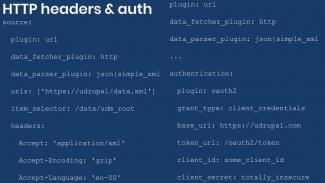 Example config to add HTTP headers and authentication
